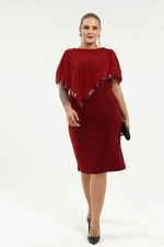 Plus Size Sequined Long Evening Dress KL8022K