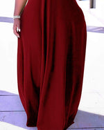 Large Size Sport Pocket Strappy Long Dress DD799