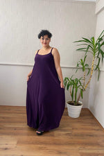 Large Size Sport Pocket Strappy Long Dress DD799
