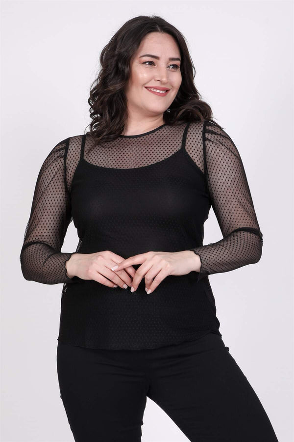 Angelino Princess Sleeve Lace Blouse