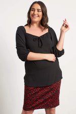 Angelino Princess Sleeve Combed Cotton Blouse