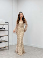 Pape Fried Design Dress - Gold