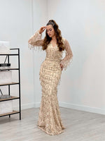 Pape Fried Design Dress - Gold