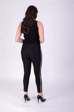 Angelino Push-Up Striped Elastic Waist Trousers