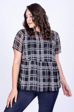 Angelino Chiffon Gathered Blouse