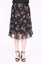 Angelino Chiffon Floral Skirt