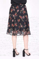 Angelino Chiffon Floral Skirt