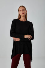 Crew Neck Knitted Tunic