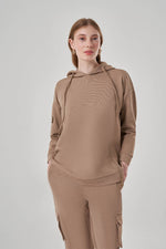 Silvery Zippered Gold Sweatshirt