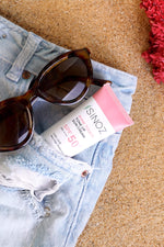 Sinoz SPF 50+ Tone Equalizing Pink Face Sun Cream PA++++