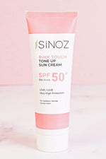 Sinoz SPF 50+ Tone Equalizing Pink Face Sun Cream PA++++