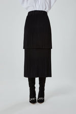 Special Pleated Black Skirt