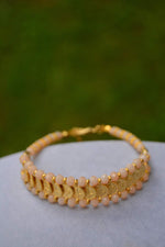 Gold Plated Monogram Design Women's Bracelet