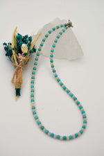 Healing Necklace with Czech Crystal and Turquoise Stones
