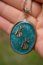Double Whirling Dervish Necklace for Women