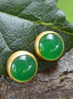 Hand Rolled Jade Natural Stone Women's Earrings