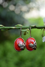 Handmade China Red Women's Earrings