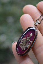 Living Women's Necklace from Real Flowers