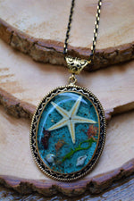 Real Sea Star Large Size Design Women's Necklace
