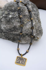 Hematite Stone Design Healing Necklace