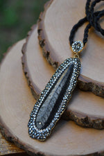 Fish Fossil Natural Stone Handmade Necklace for Women