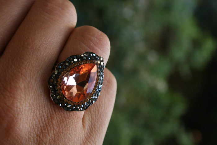 Crystal Stone Handmade Women's Ring