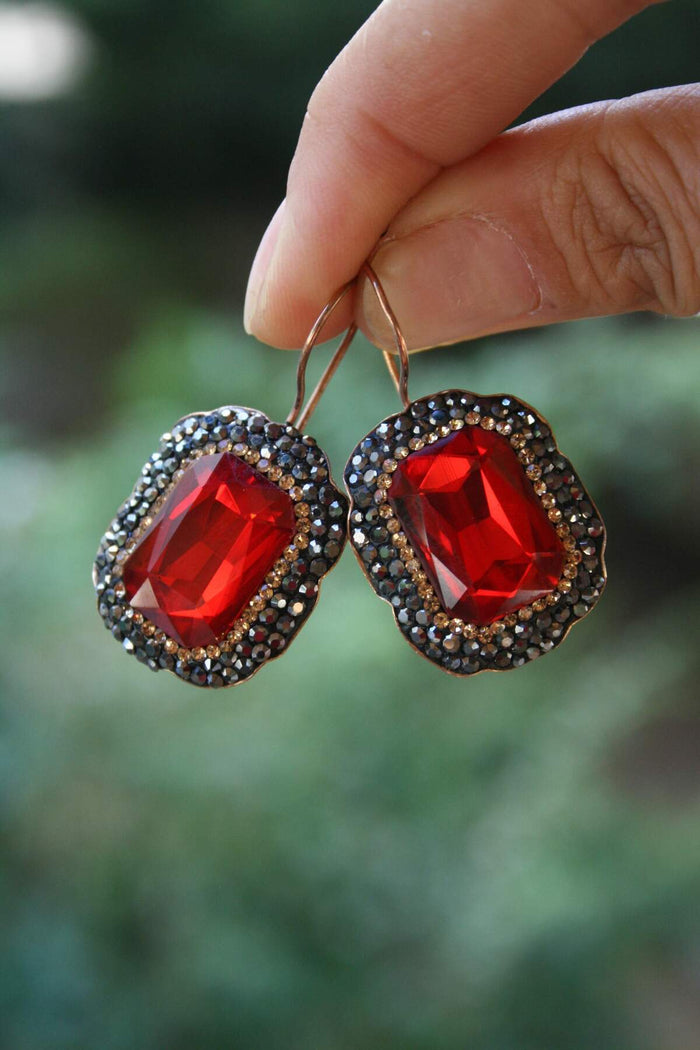 Crystal Stone Handmade Earrings