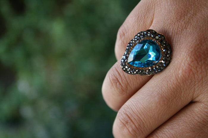 Crystal Stone Handmade Ring