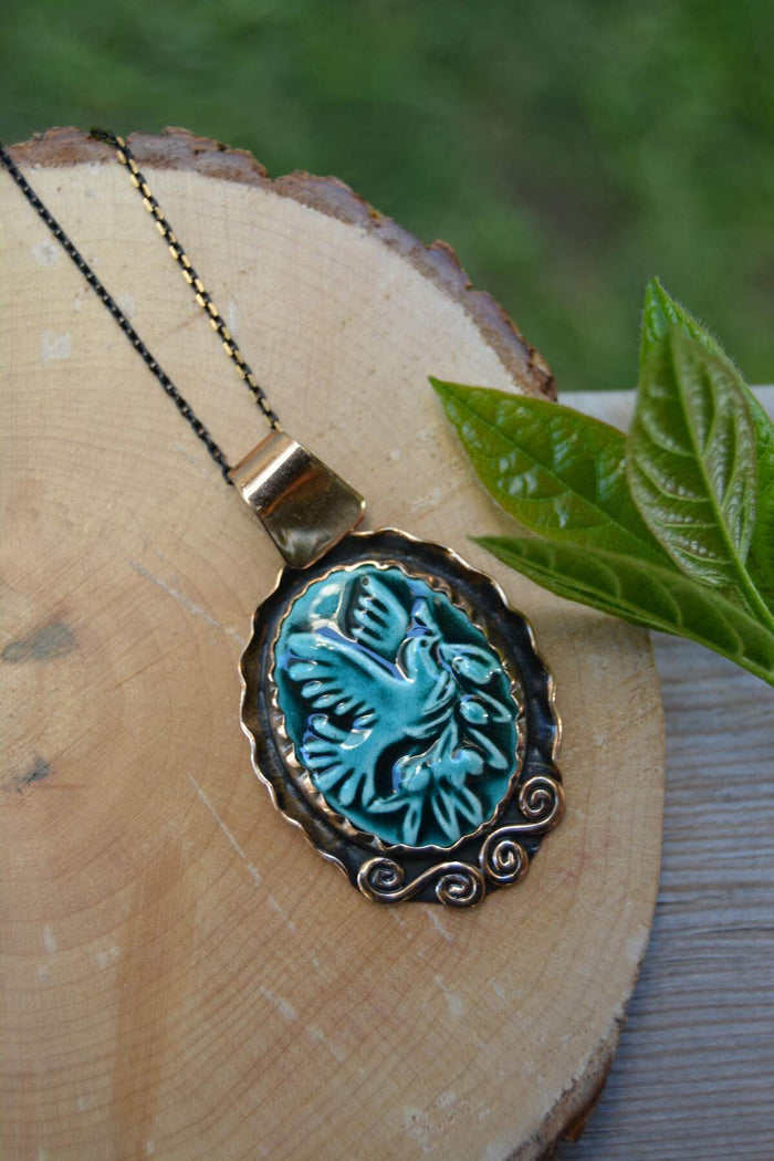 Special Design Handmade Tile Women's Necklace