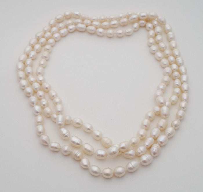 Women's Pearl Necklace Natural Stone