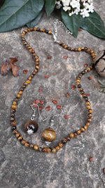 Tiger Eye Natural Stone Men's Women's Necklace