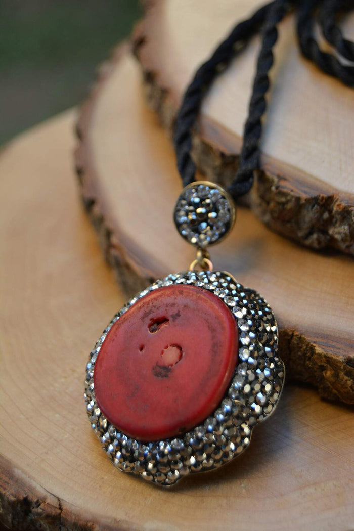 Red Coral Handmade Women's Necklace