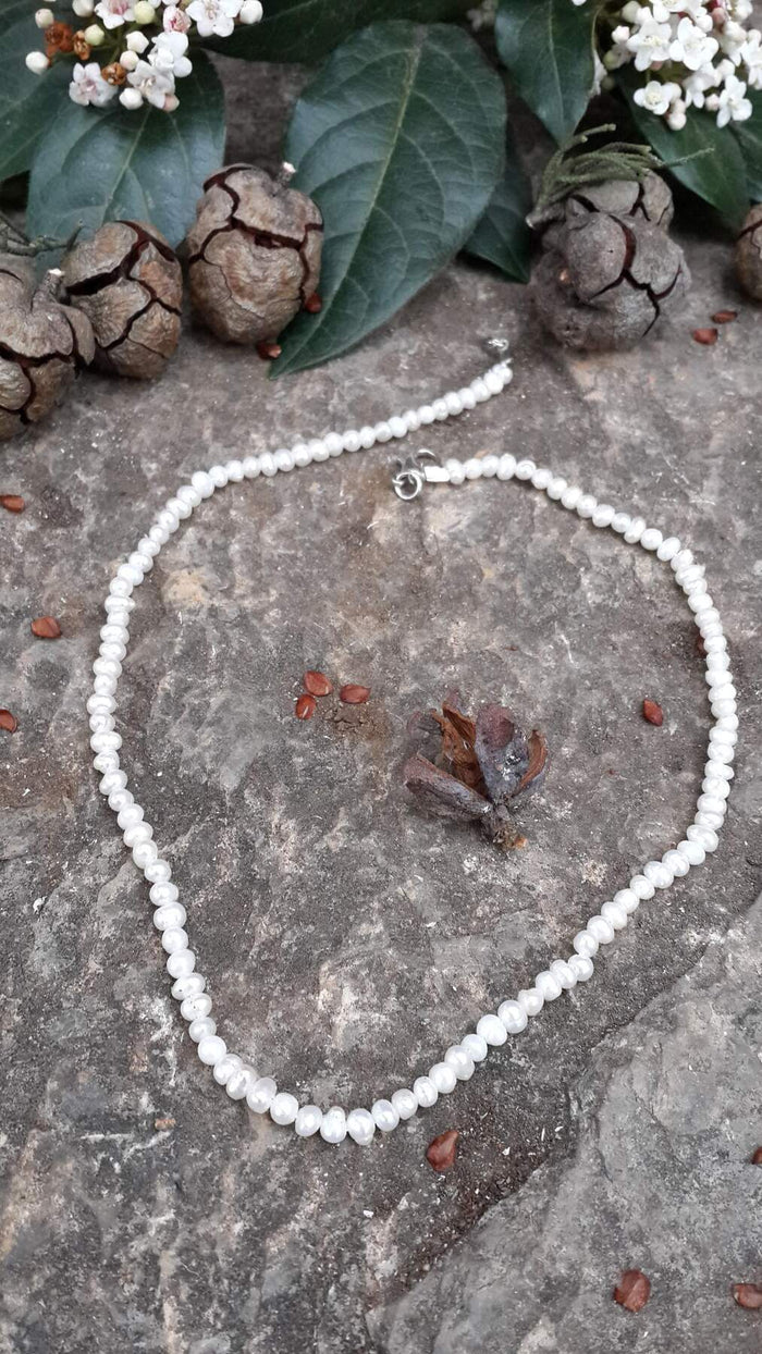 Necklace For Lady Fine Pearl Natural Stone