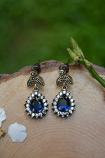 Sapphire Stone Drop Authentic Women's Earrings