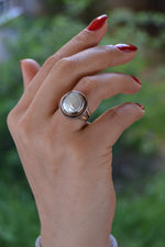 Gum Pearl Handmade Adjustable Women's Ring