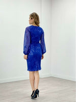 Tulle Payet Design Dress - Saks Blue