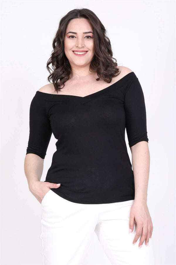 Angelino Overlapping Karman Neck T-Shirt