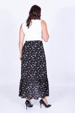 Angelino Long Ruffle Detail Skirt