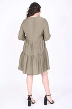 Angelino V Neck Layered Dress