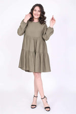 Angelino V Neck Layered Dress