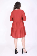 Angelino V Neck Layered Dress
