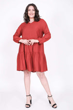 Angelino V Neck Layered Dress