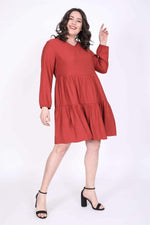 Angelino V Neck Layered Dress