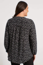 Angelino V Neck Front Gathered Blouse