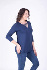 Angelino Tie Collar T-Shirt