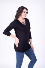 Angelino Tie Collar T-Shirt